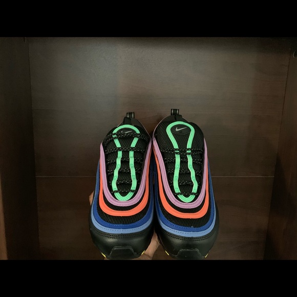 Nike Air Max 97 Electro Green Fuchsia - Picture 3 of 6